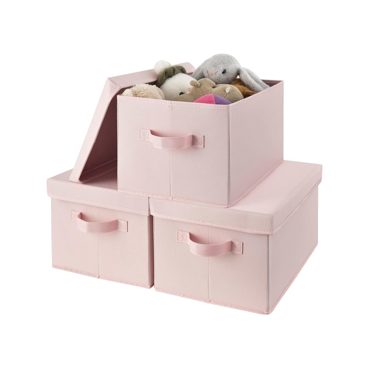 Fabric Storage Bins with Lids, 3 Pack