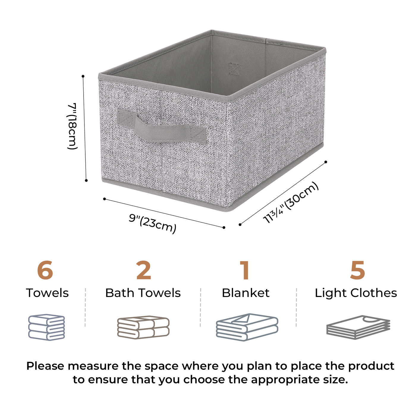 Granny‘s Grey Serice - 3 Packs Storage Bins for 3 Sizes