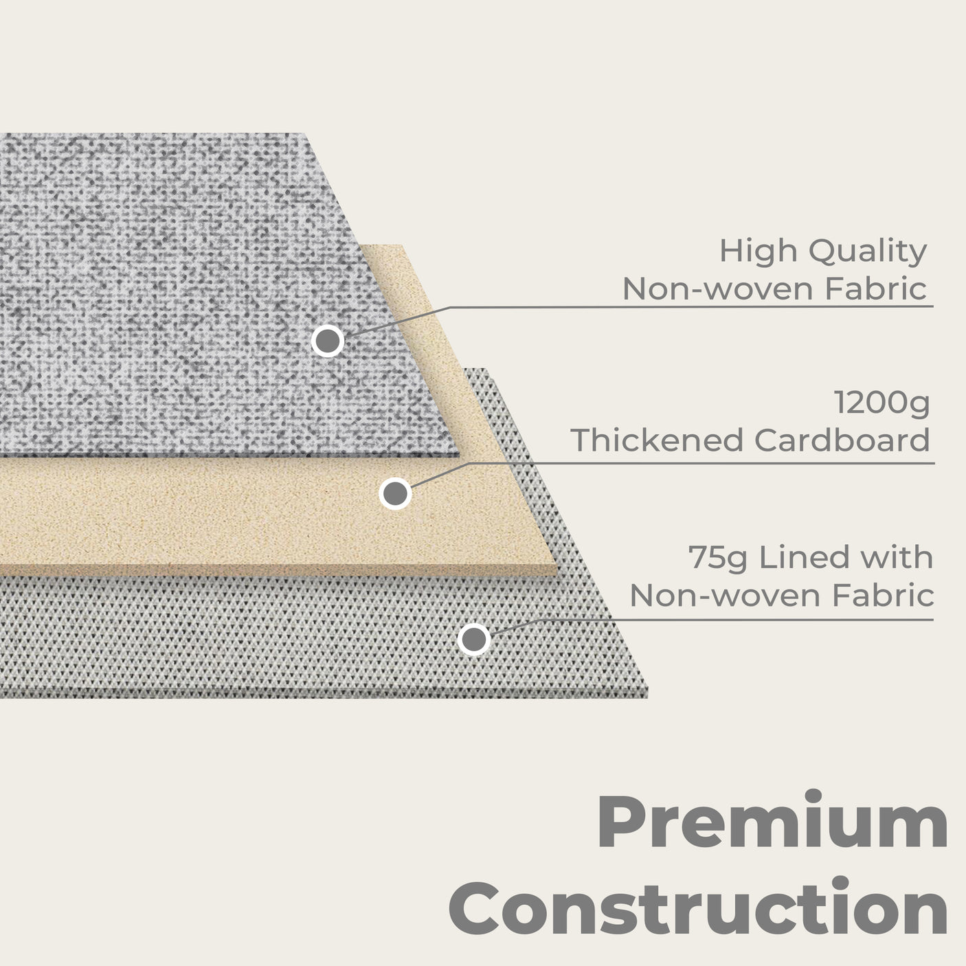 Granny‘s Grey Serice - 3 Packs Storage Bins for 3 Sizes