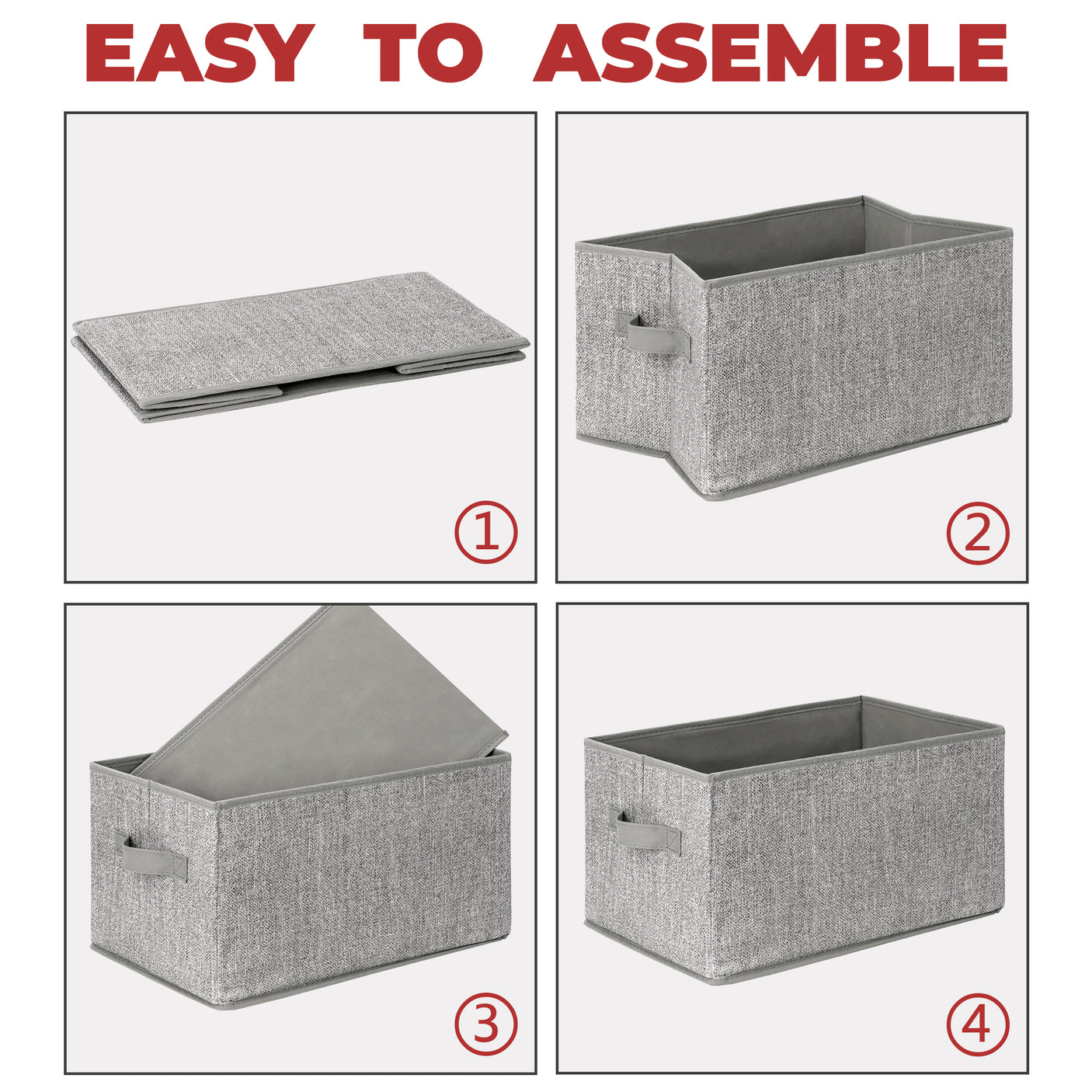 Granny‘s Grey Serice - 3 Packs Storage Bins for 3 Sizes