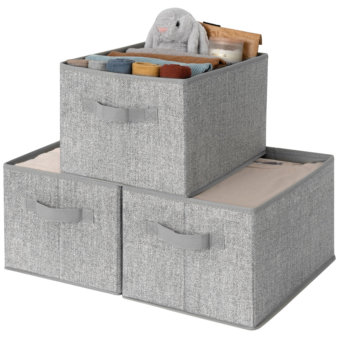 Granny‘s Grey Serice - 3 Packs Storage Bins for 3 Sizes