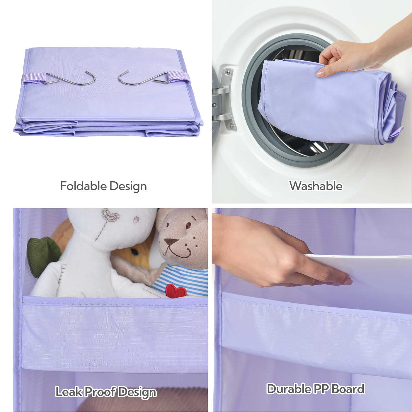 ๐3-Shelf Hanging Closet Organizer