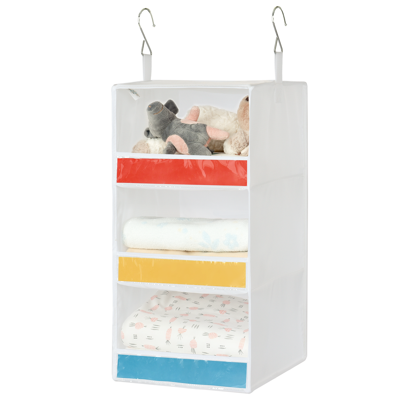 ๐3-Shelf Hanging Closet Organizer