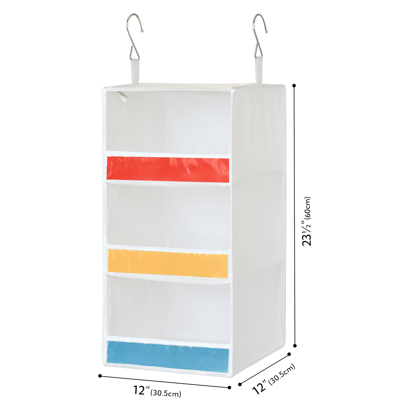 ๐3-Shelf Hanging Closet Organizer