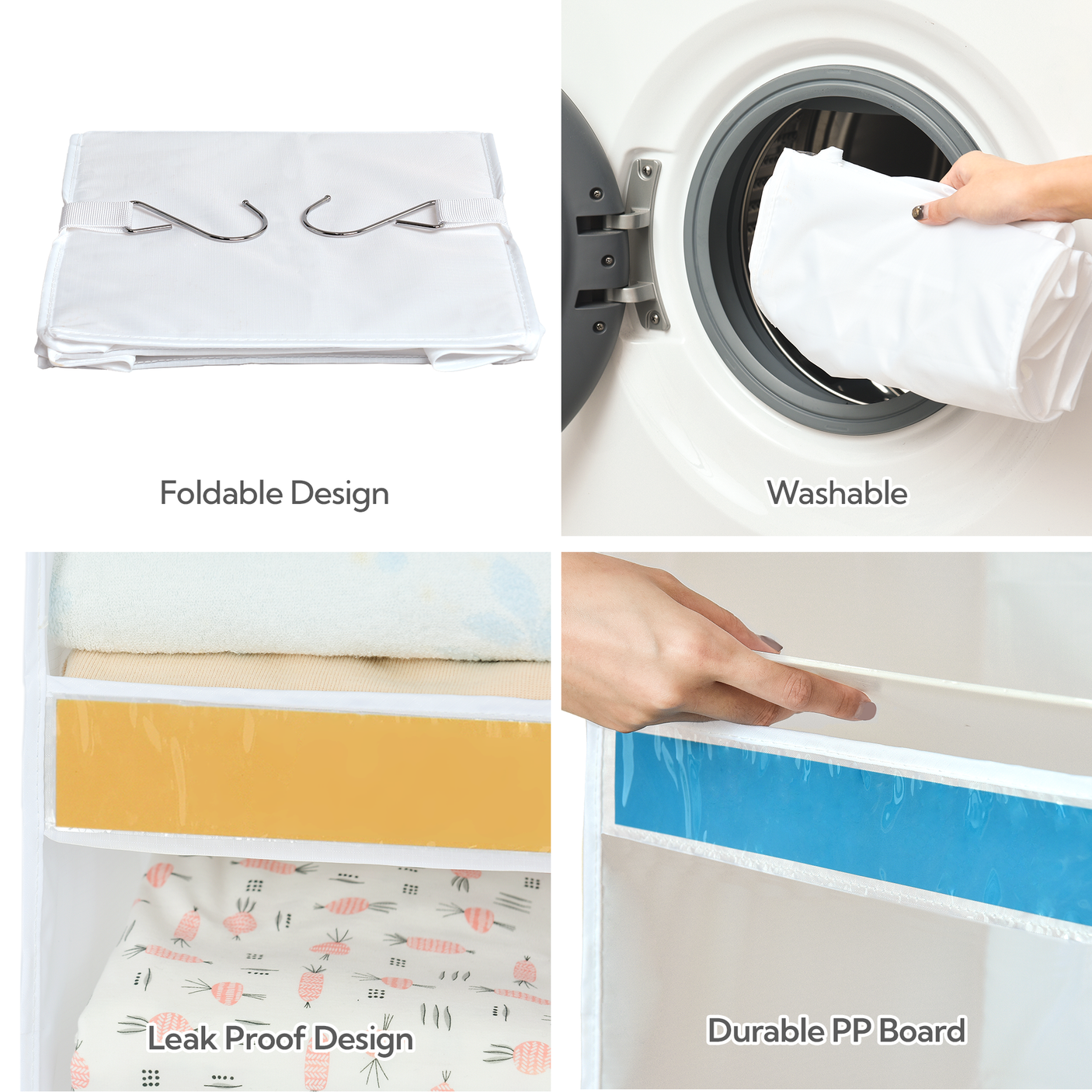 ๐3-Shelf Hanging Closet Organizer