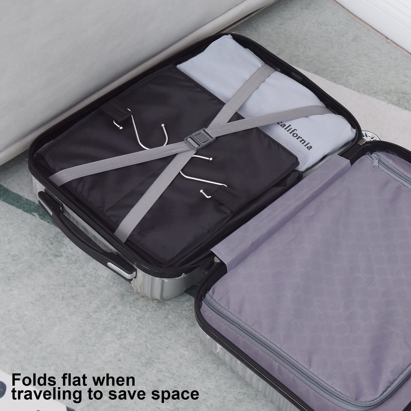 4-Shelf Fabric Hanging Organizer, 2 Pack