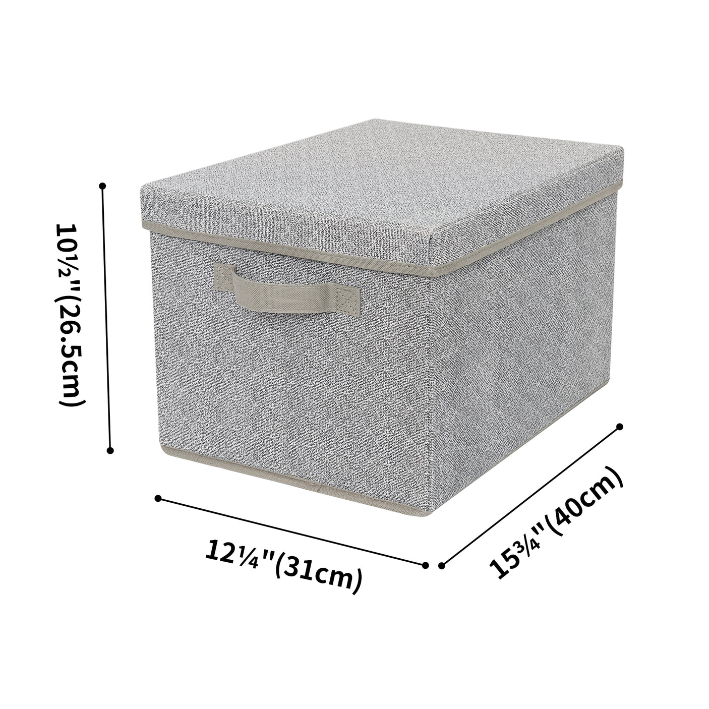 Fabric Storage Bins with Lids, 3 Pack
