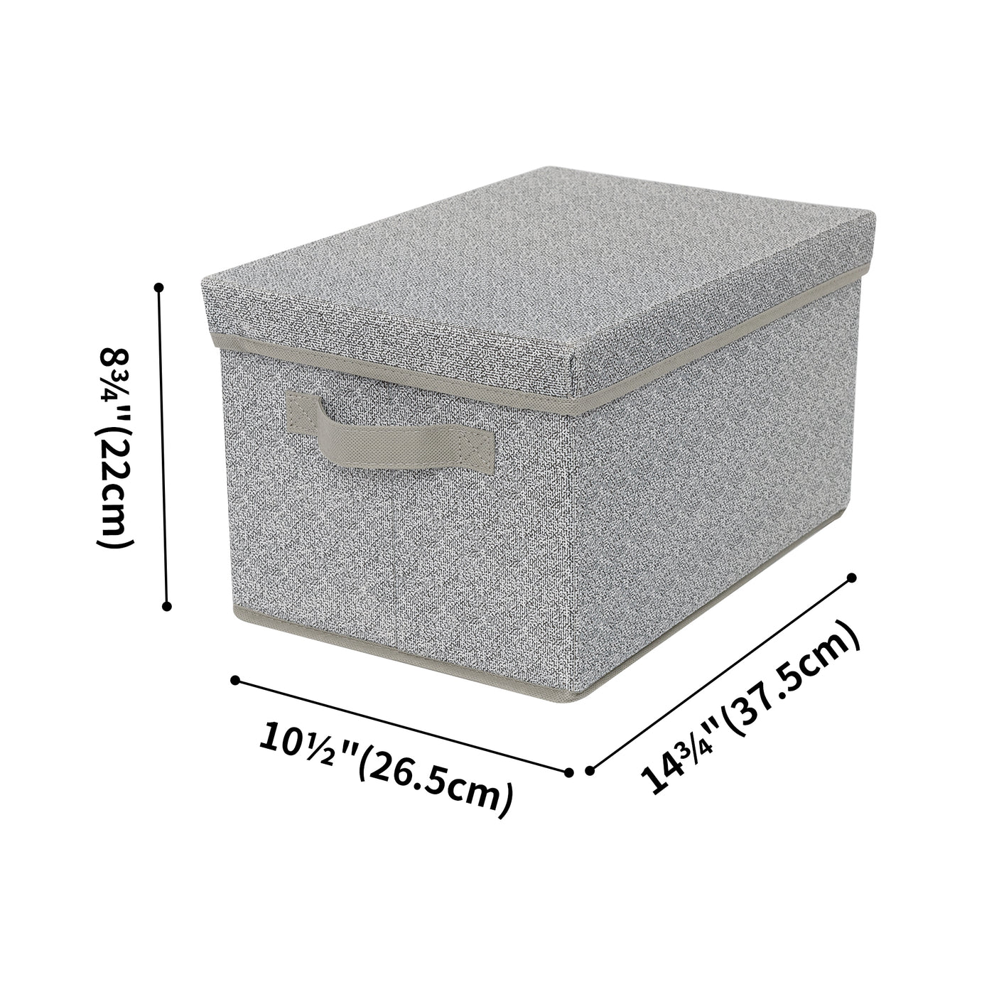 Fabric Storage Bins with Lids, 3 Pack