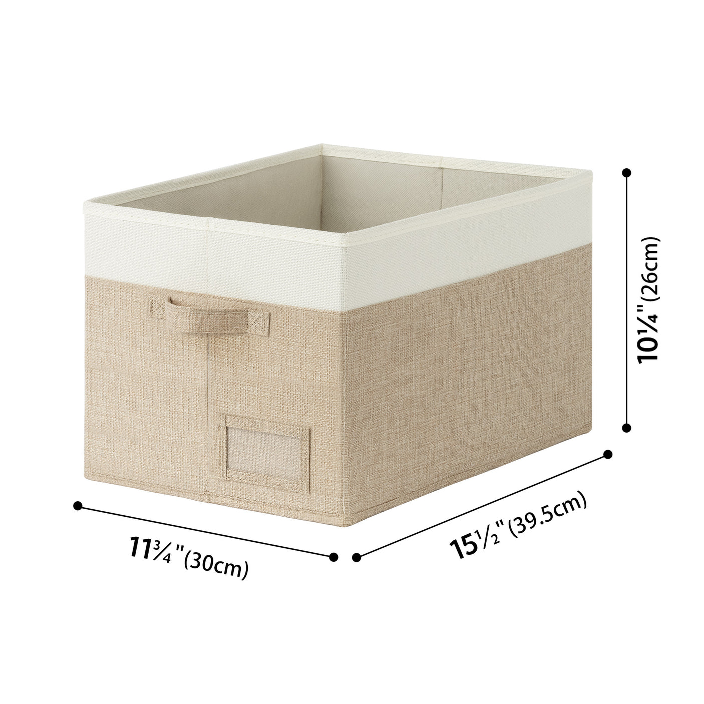 Granny's Colorful Series - 3 Pcs Fabric Storage Bins for 2 Sizes & 3 Color