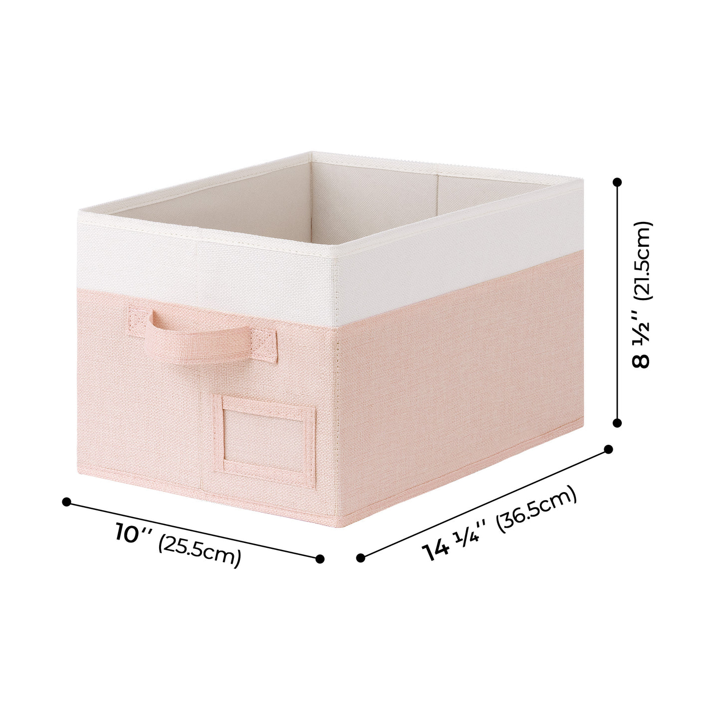 Granny's Colorful Series - 3 Pcs Fabric Storage Bins for 2 Sizes & 3 Color