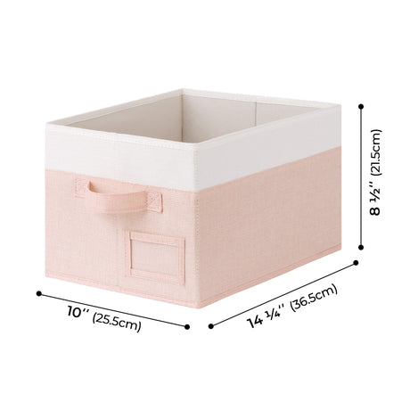 Granny's Colorful Series - 3 Pcs Fabric Storage Bins for 2 Sizes & 3 Color