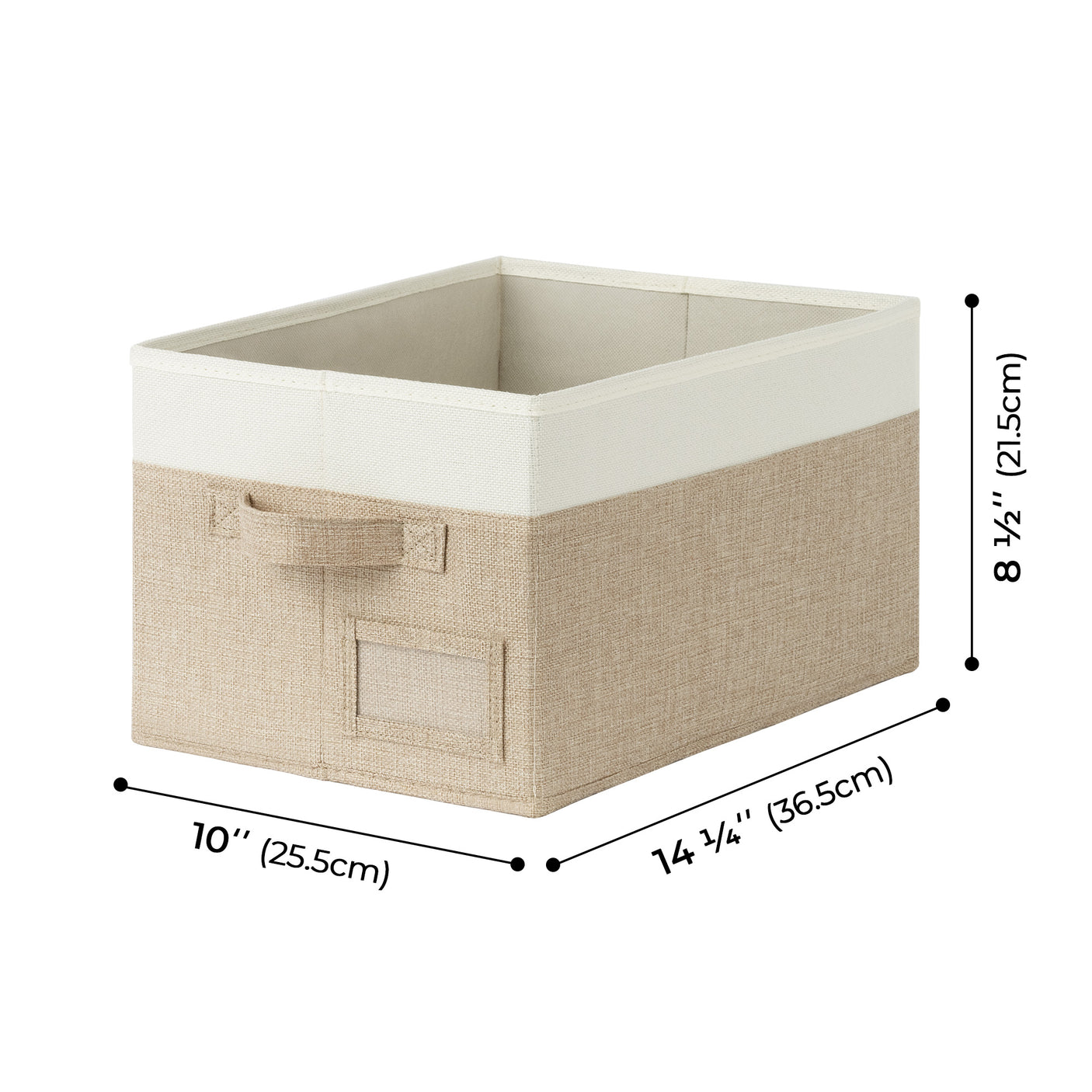 Granny's Colorful Series - 3 Pcs Fabric Storage Bins for 2 Sizes & 3 Color