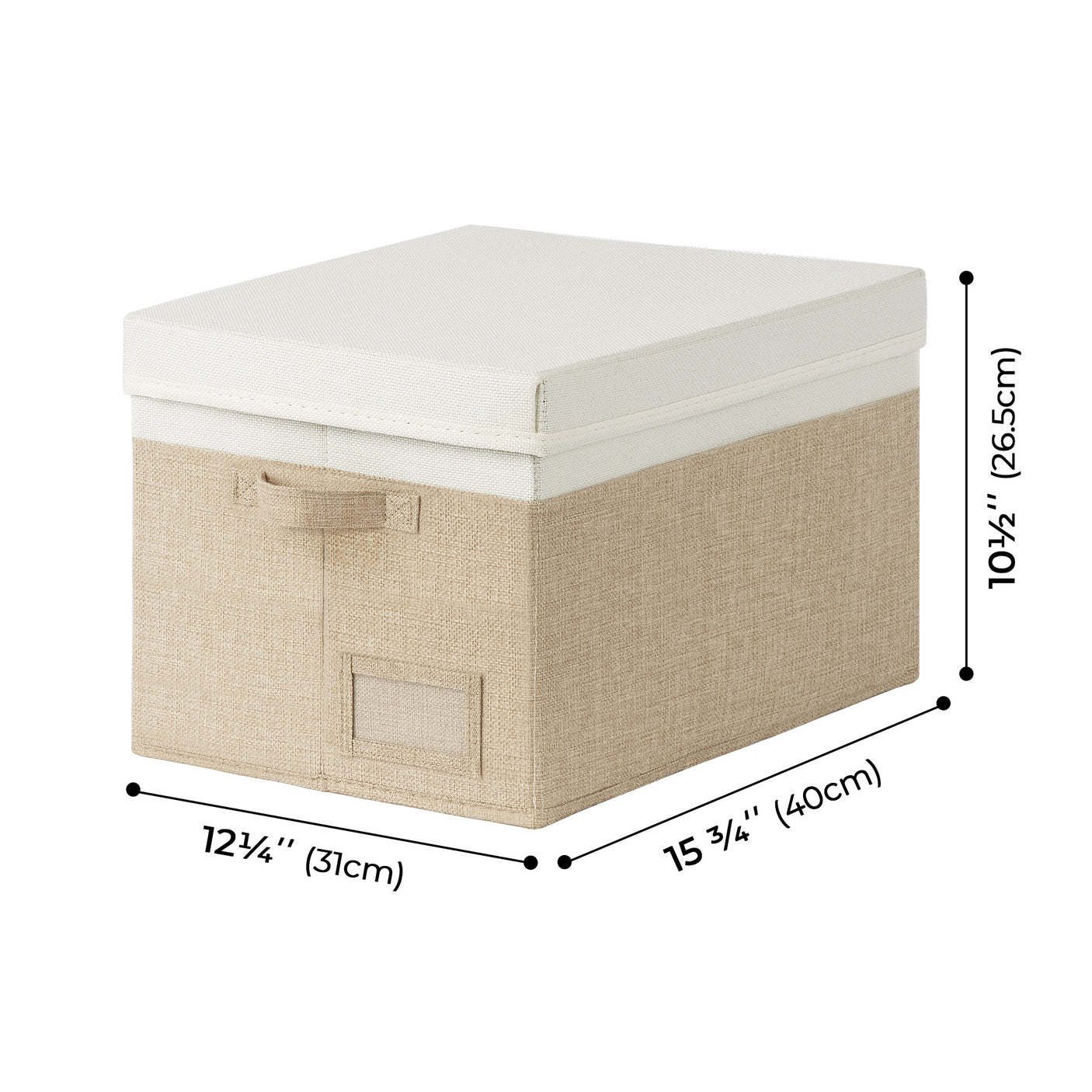 3 Pack Lagre Fabric Storage Bins with Lids