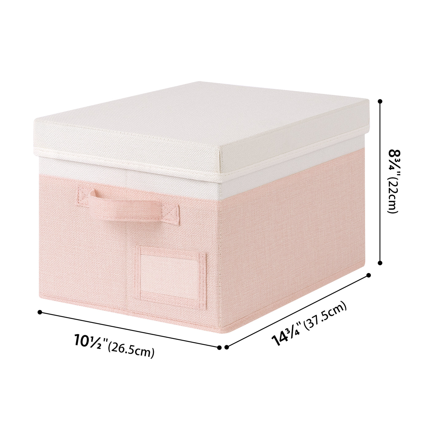 3 Pack Lagre Fabric Storage Bins with Lids