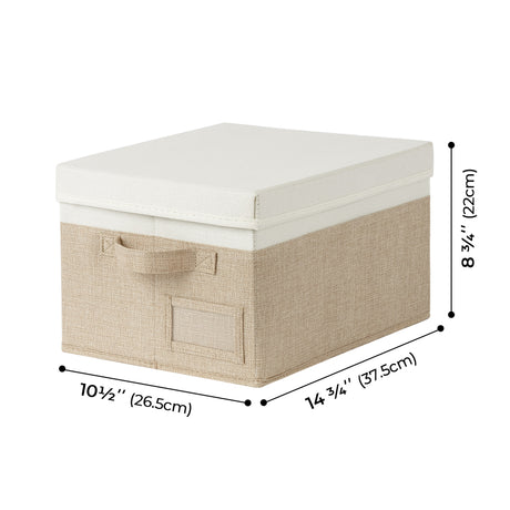 3 Pack Lagre Fabric Storage Bins with Lids