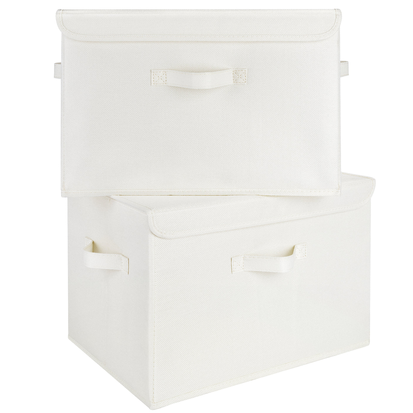 Extra Large 2-Pack Storage Bins with Lids & Holder