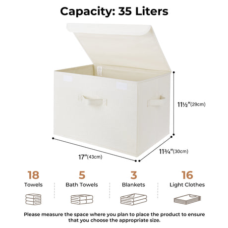 Extra Large 2-Pack Storage Bins with Lids & Holder