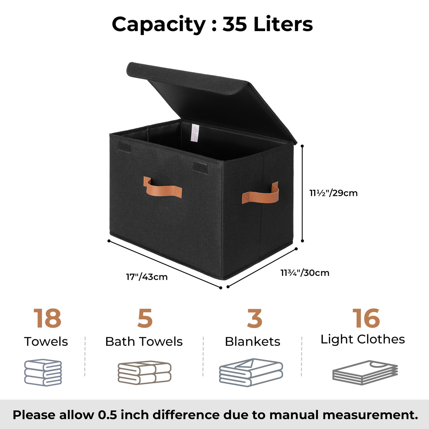 Extra Large 2-Pack Storage Bins with Lids & Holder