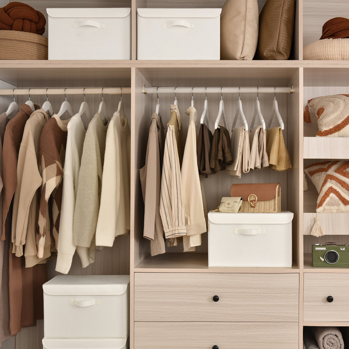 Storage Bins with Flip-up Lids