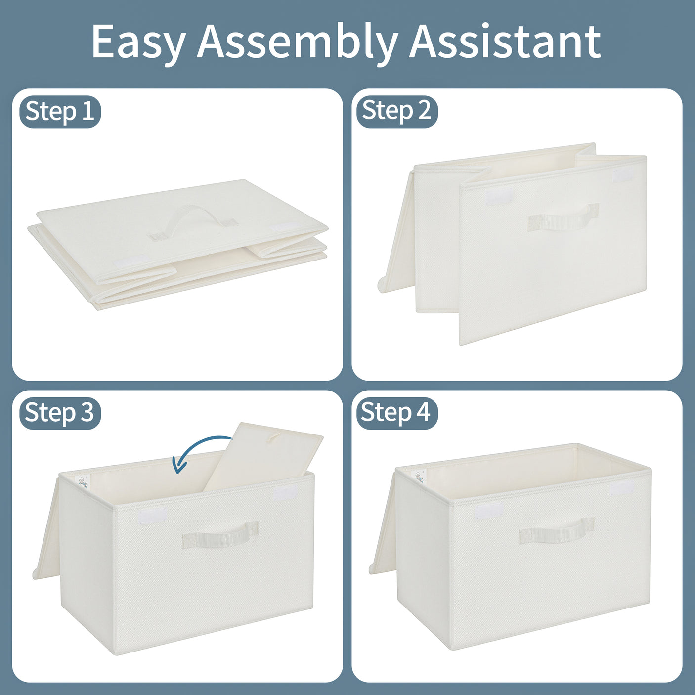 Storage Bins with Flip-up Lids