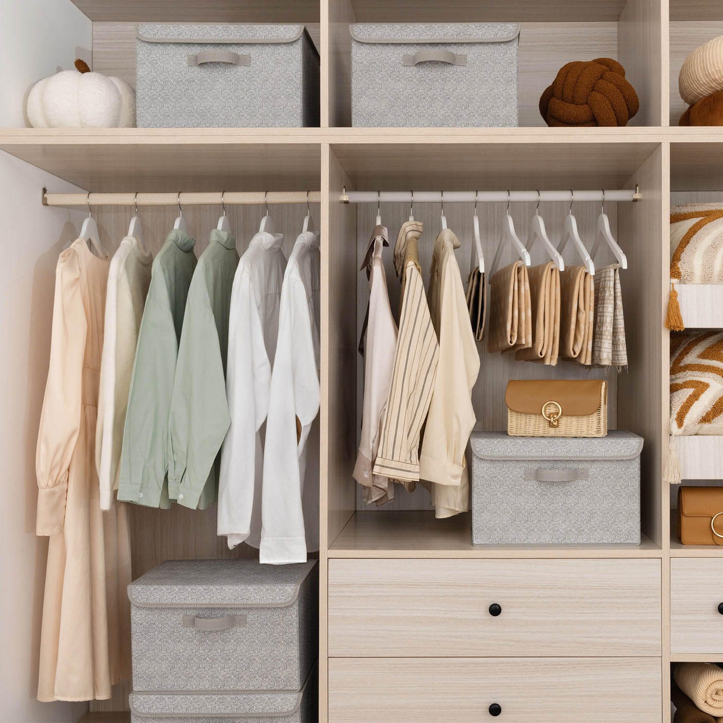 Storage Bins with Flip-up Lids