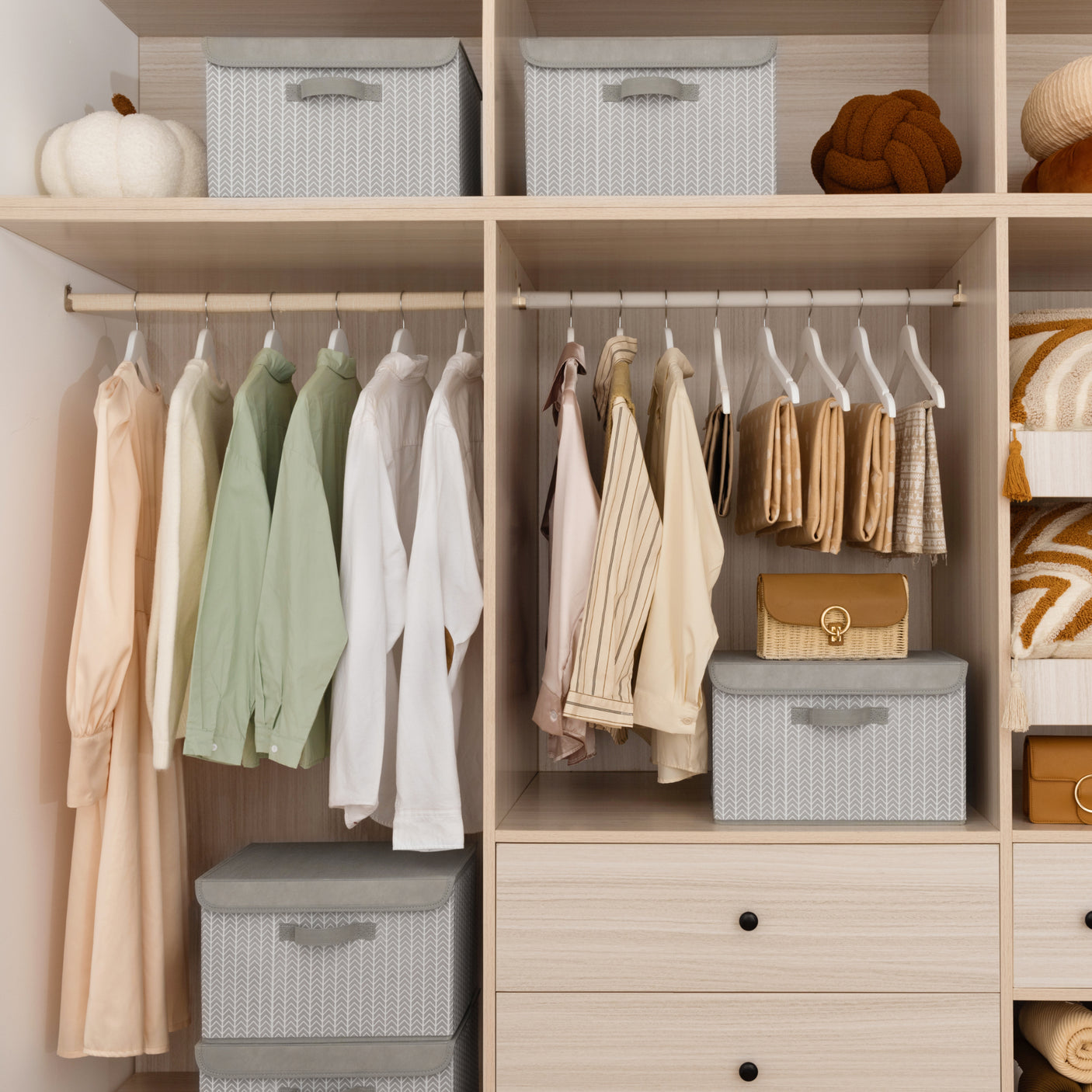 Storage Bins with Flip-up Lids