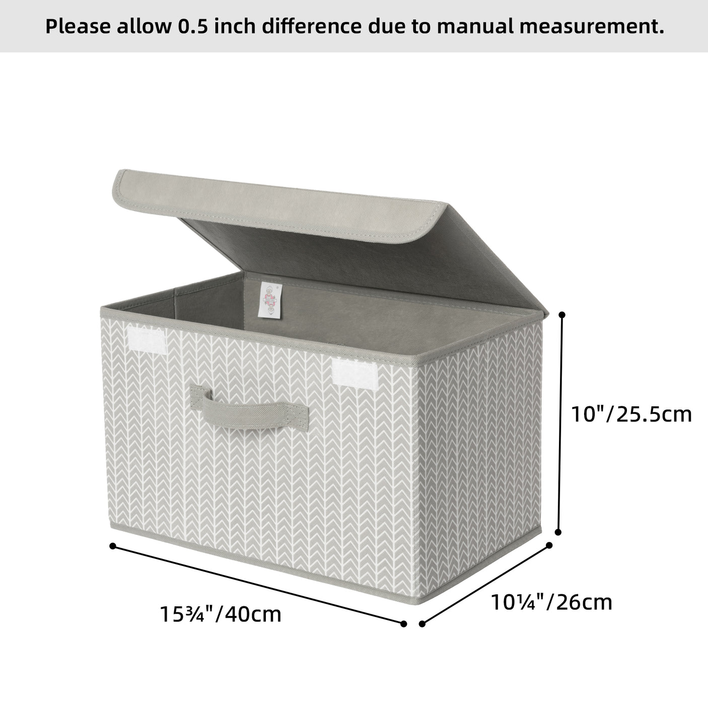 Storage Bins with Flip-up Lids