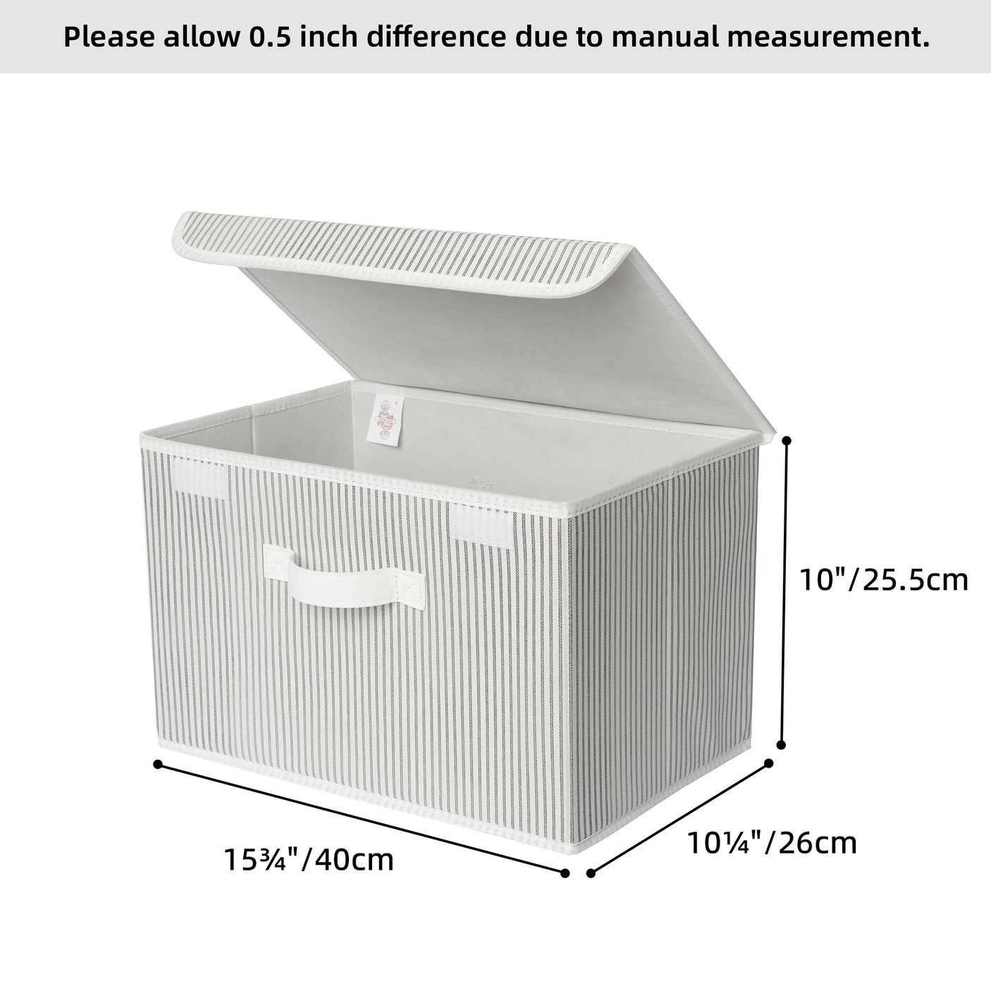 Storage Bins with Flip-up Lids