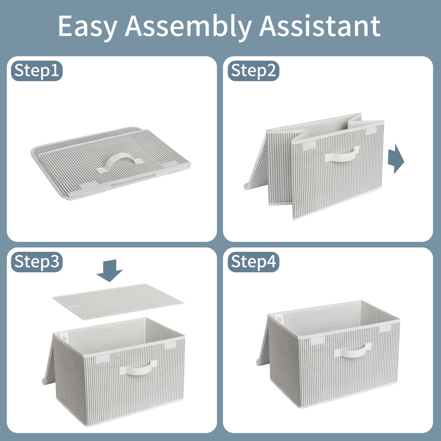 Storage Bins with Flip-up Lids