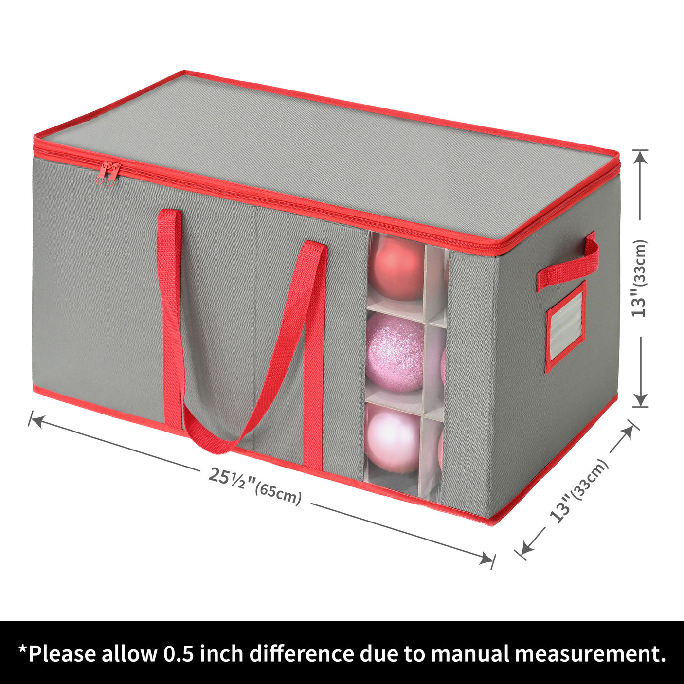 54-4" Ornaments Christmas Ornament Storage Box