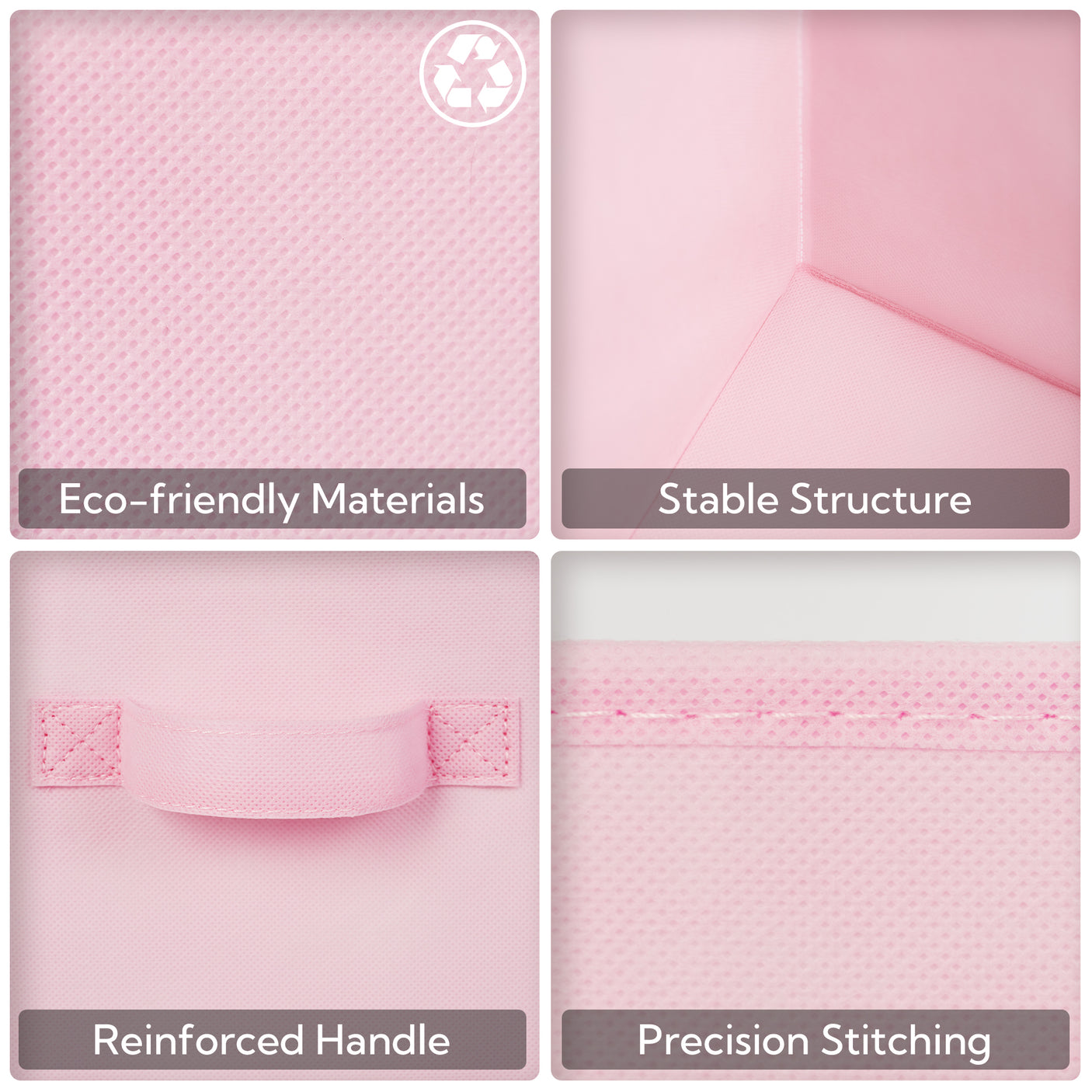 Cube Storage Bins, 13 x 13 inches, 6 Pack