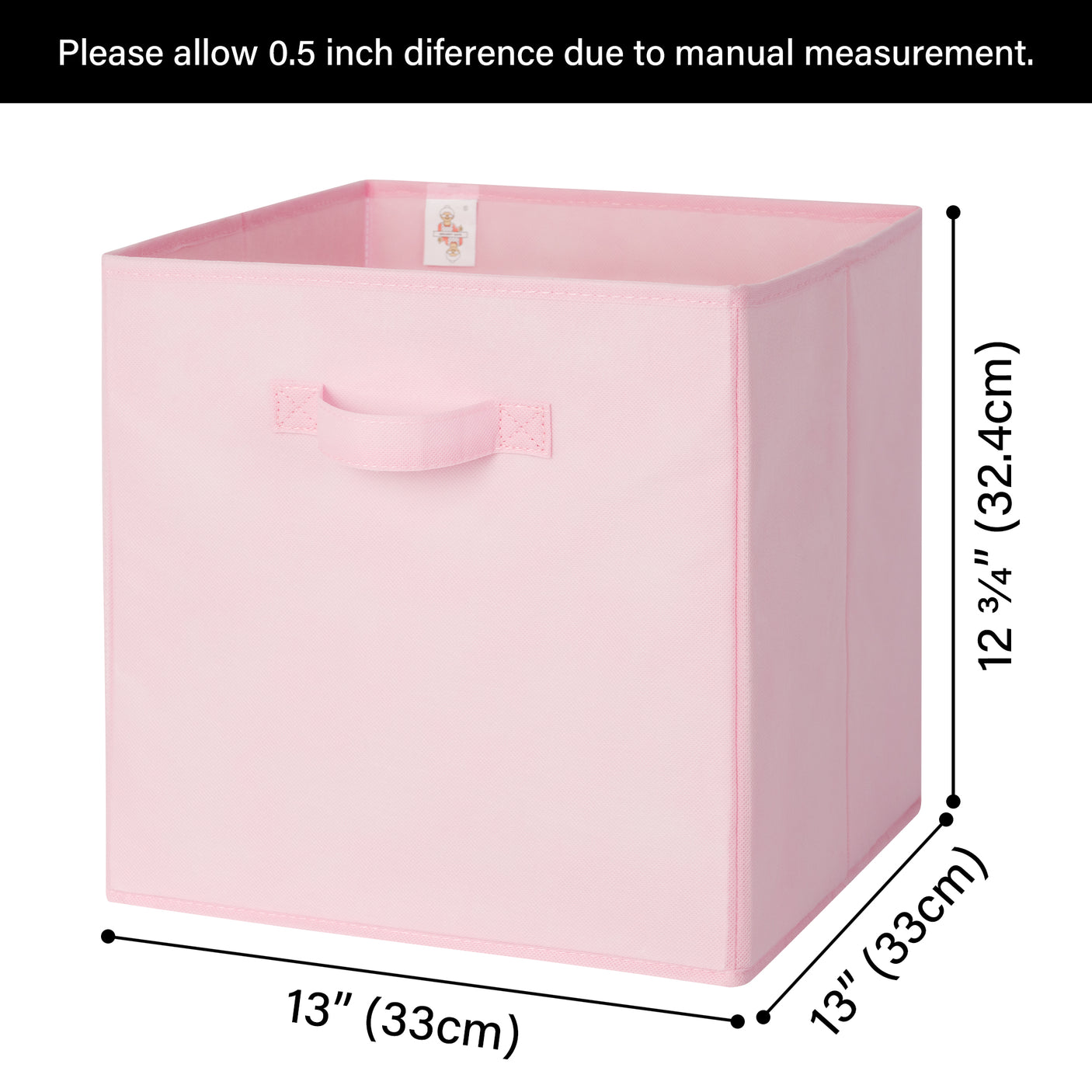 Cube Storage Bins, 13 x 13 inches, 6 Pack