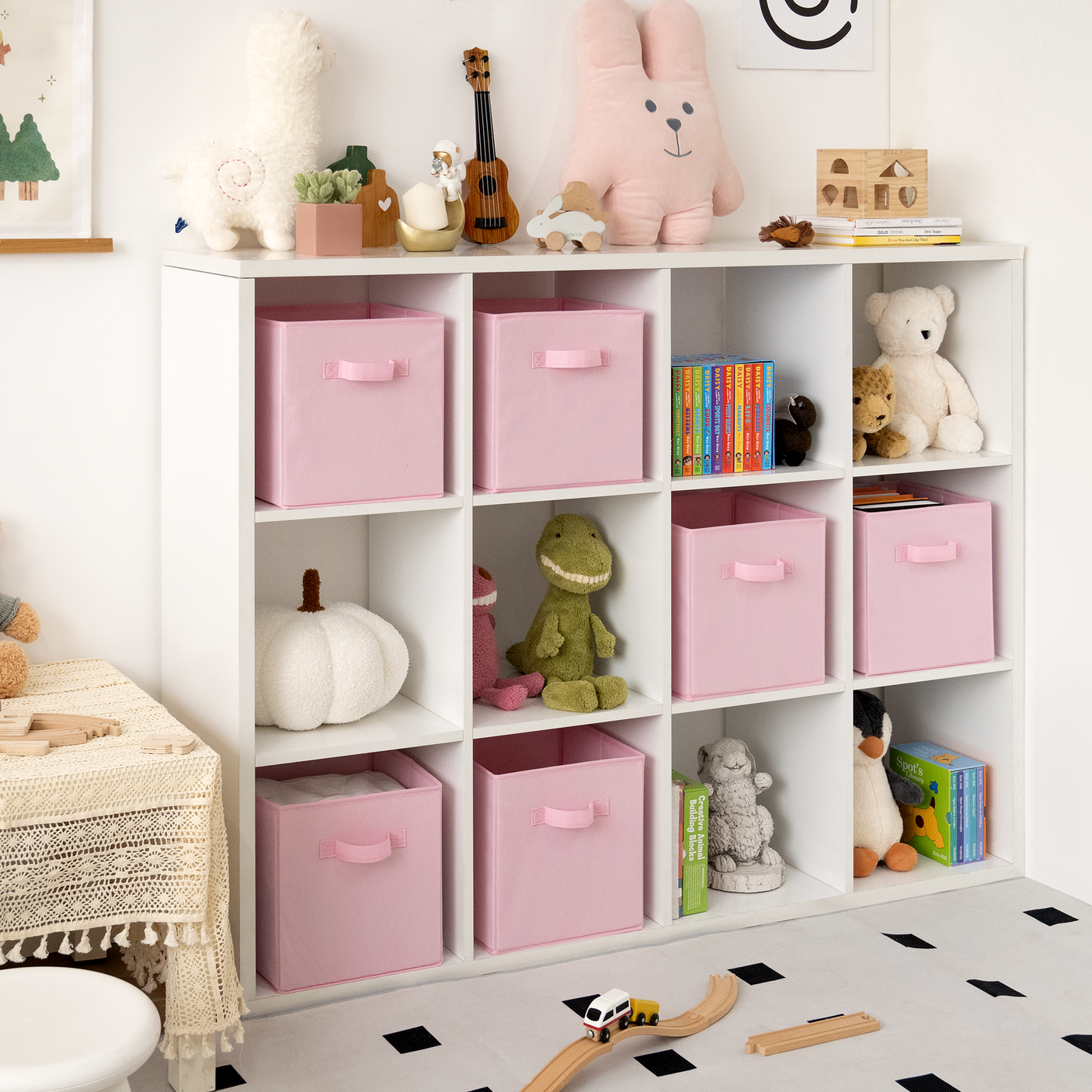 Cube Storage Bins, 13 x 13 inches, 6 Pack