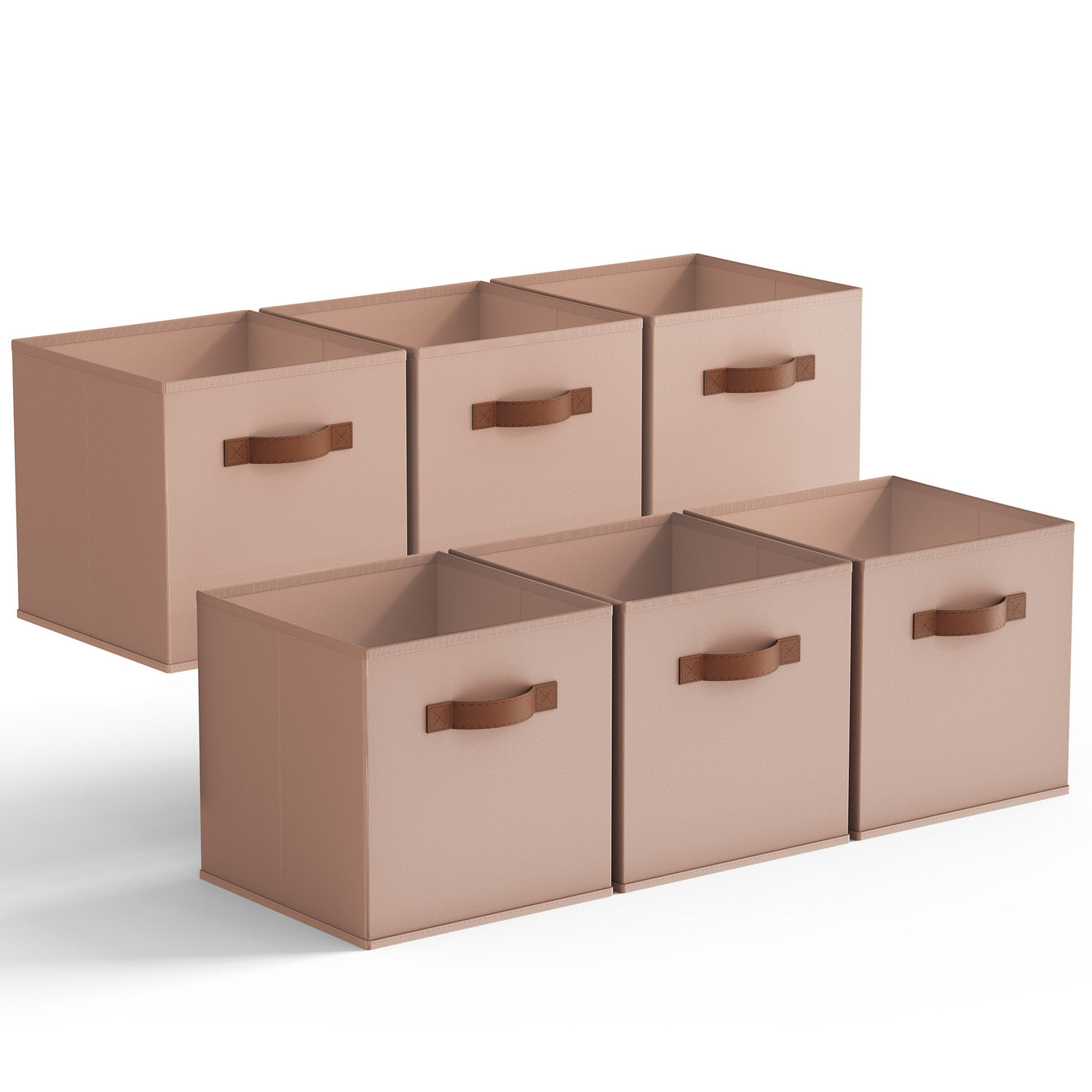 Cube Storage Bins, 13 x 13 inches, 6 Pack