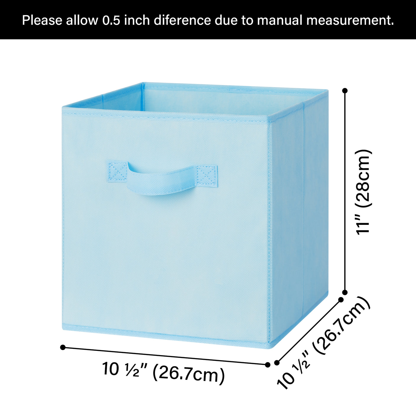 🍀Stoffwürfel-Aufbewahrungsboxen 27x27 cm, 6er-Pack