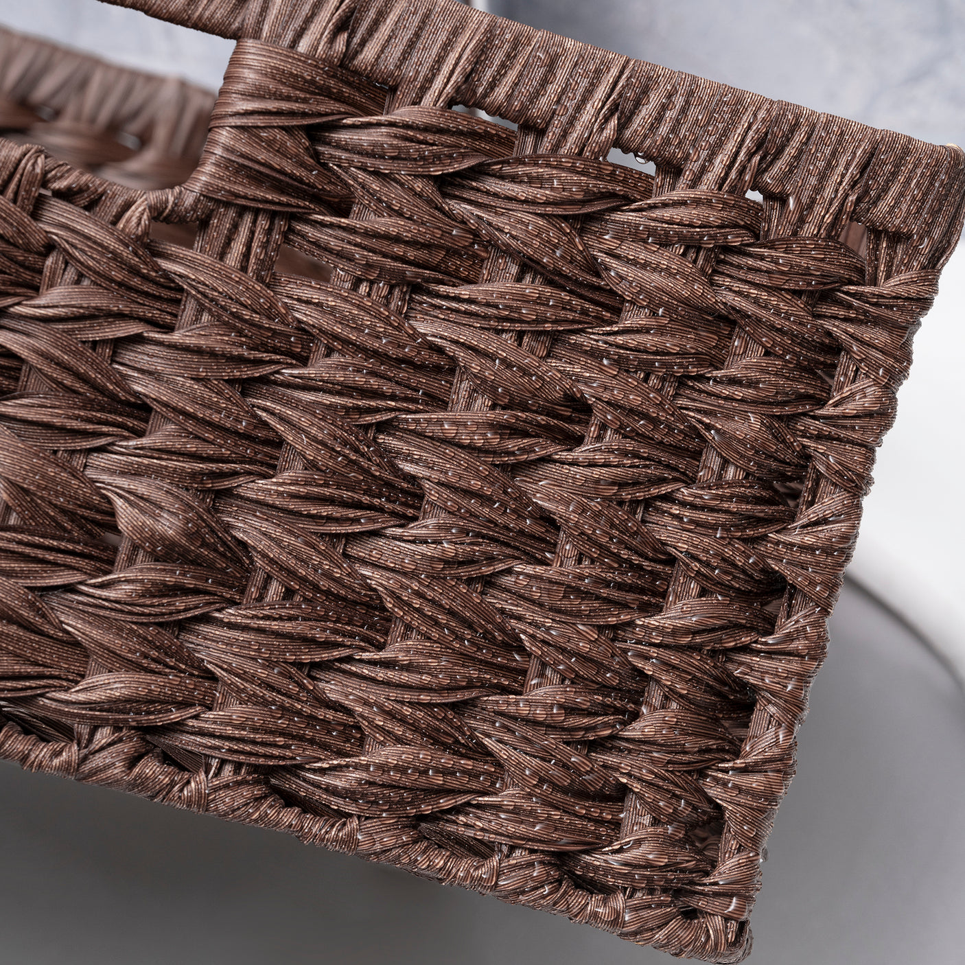 Large Handmade Wicker Basket, 4-Color