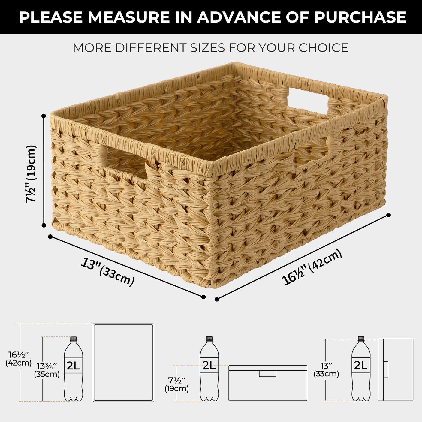 Natural Wicker Basket - Eco-Friendly Storage