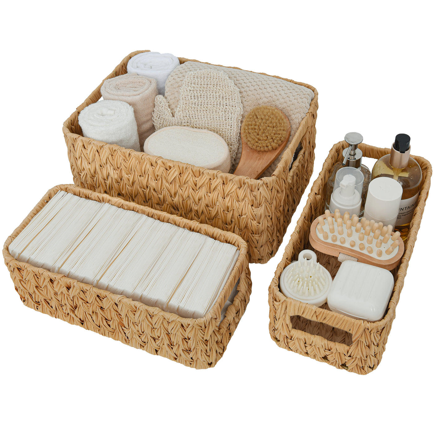 Waterproof Storage Baskets, 3 in 1 Pack