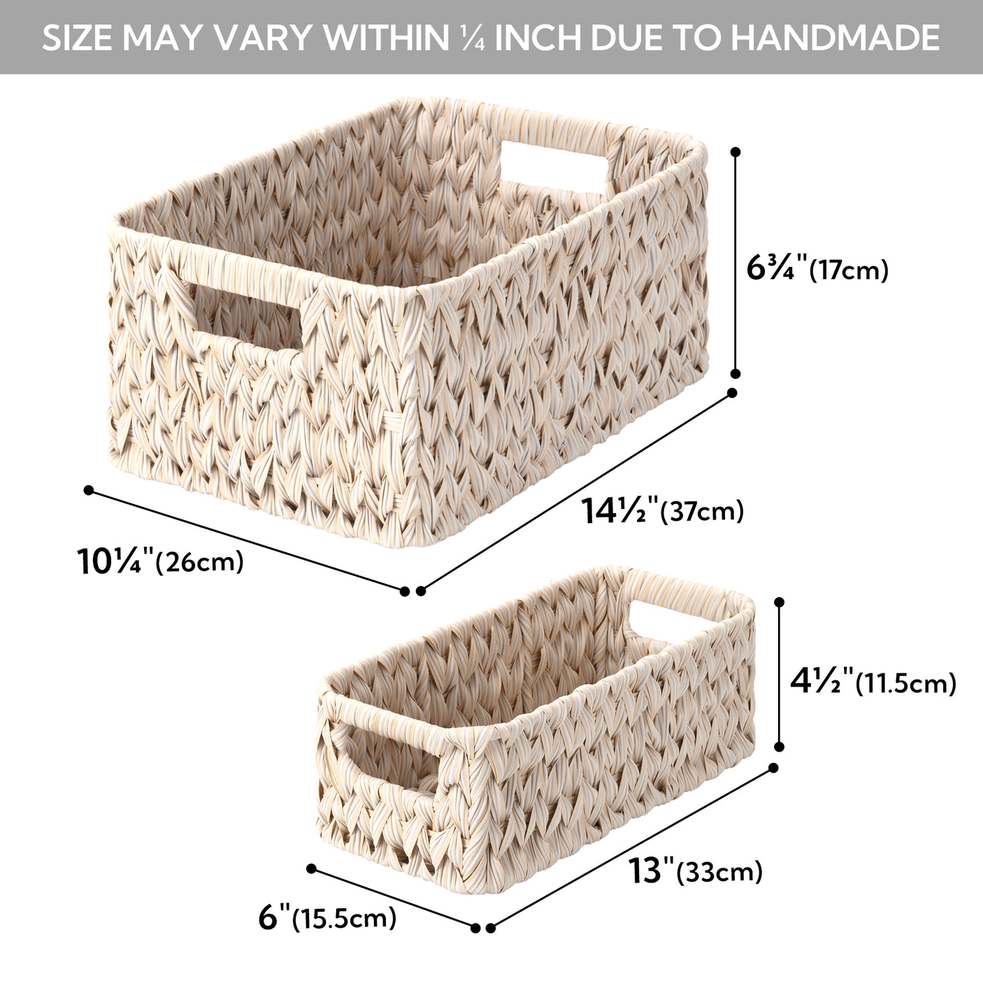 Waterproof Storage Baskets, 3 in 1 Pack