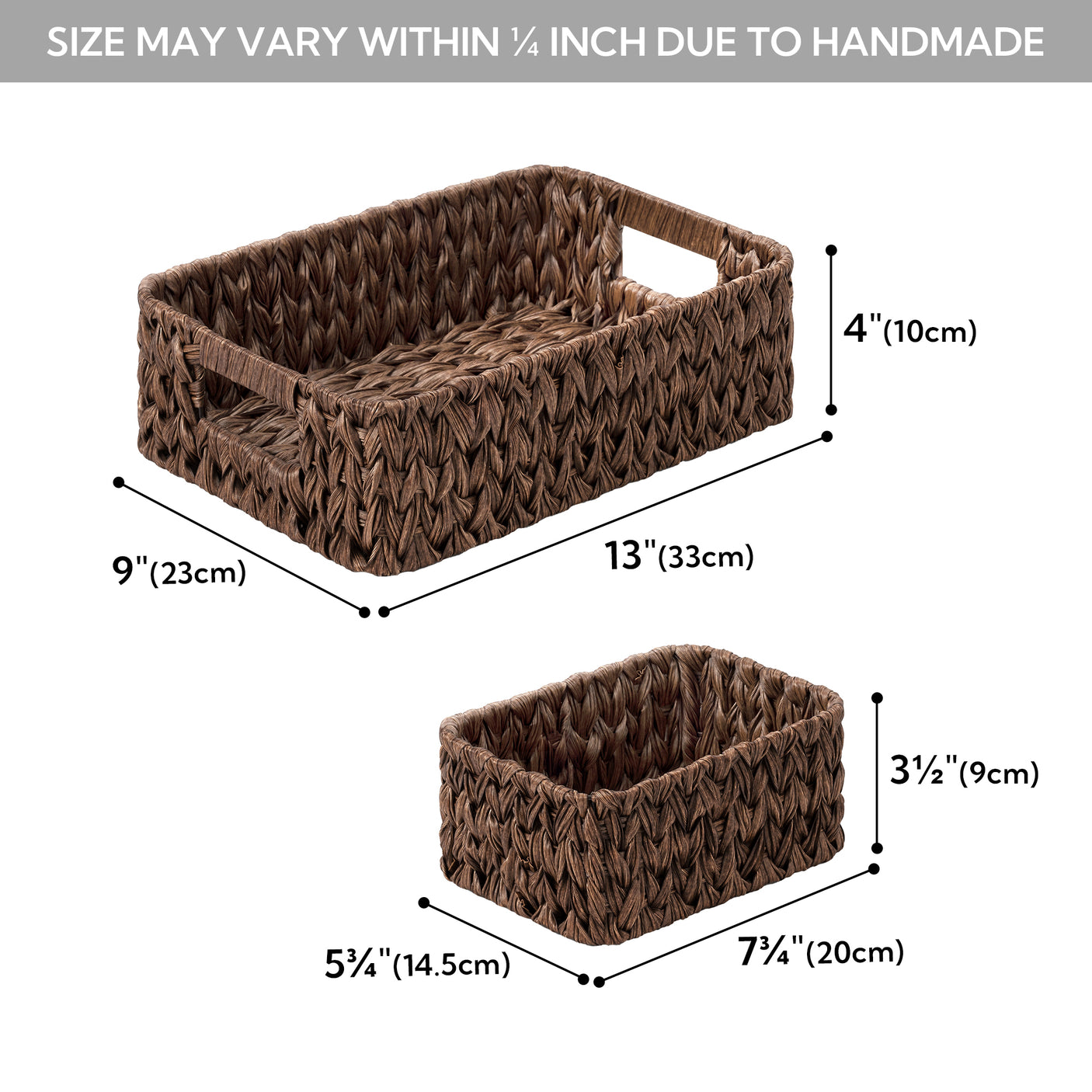 Waterproof Storage Baskets, 3 in 1 Pack