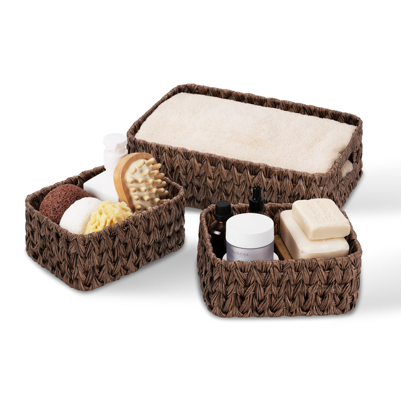 Waterproof Storage Baskets, 3 in 1 Pack