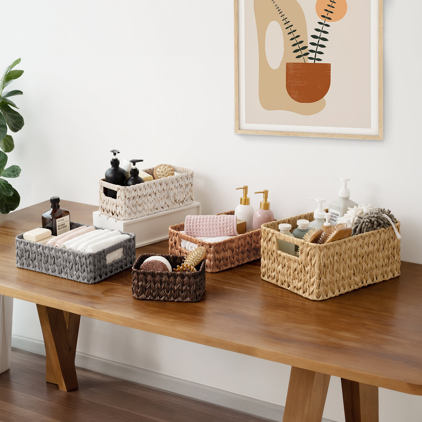 Waterproof Storage Baskets, 3 in 1 Pack