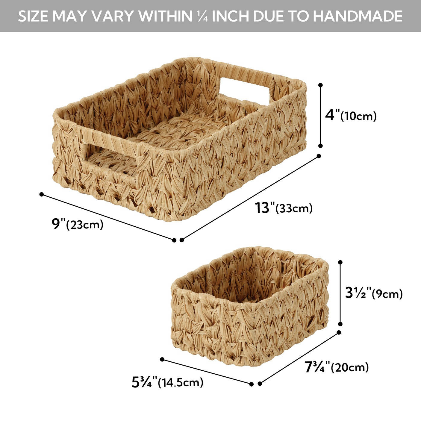 Waterproof Storage Baskets, 3 in 1 Pack