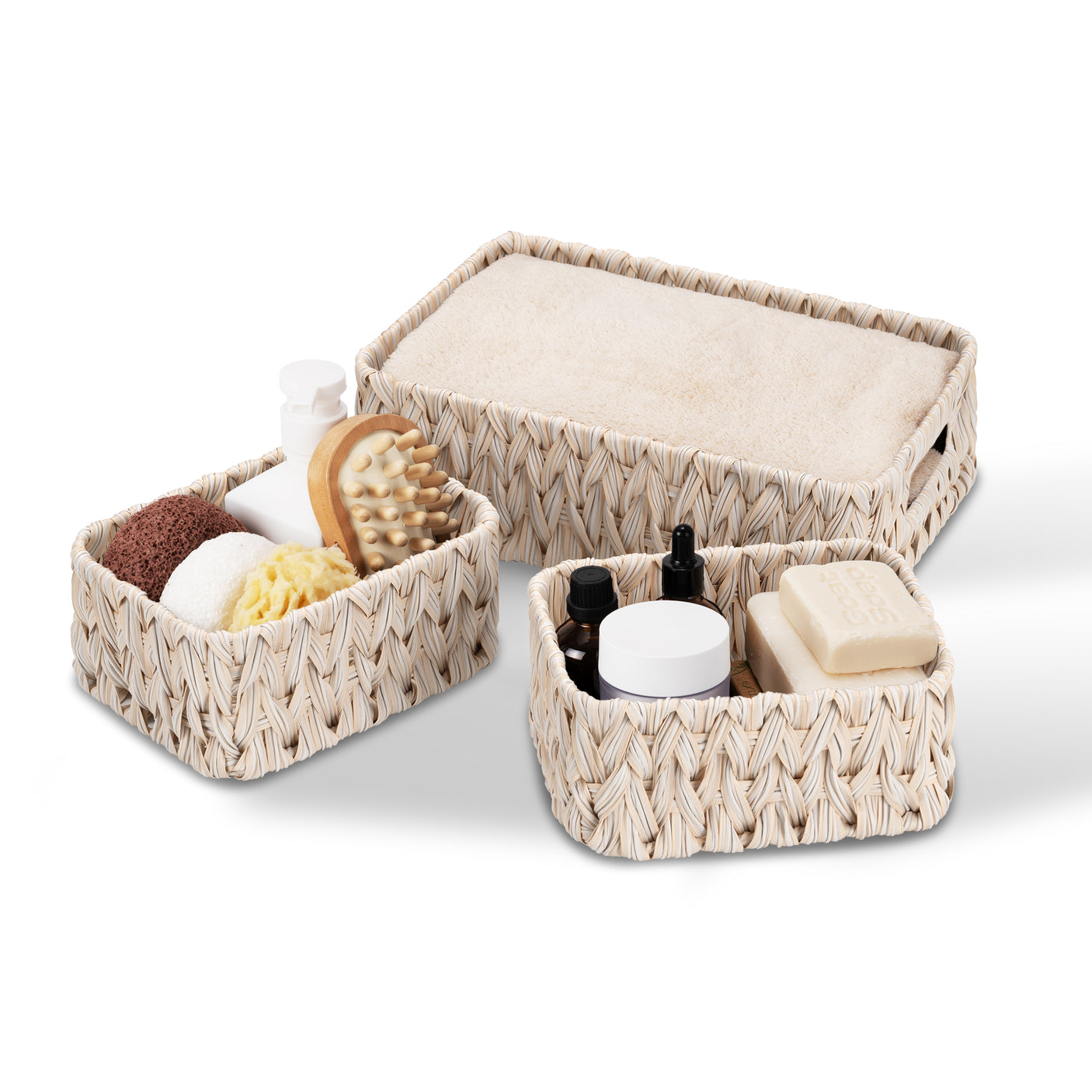 Waterproof Storage Baskets, 3 in 1 Pack