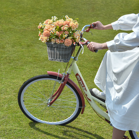 Detachable Wicker Bike Basket for 5 Color