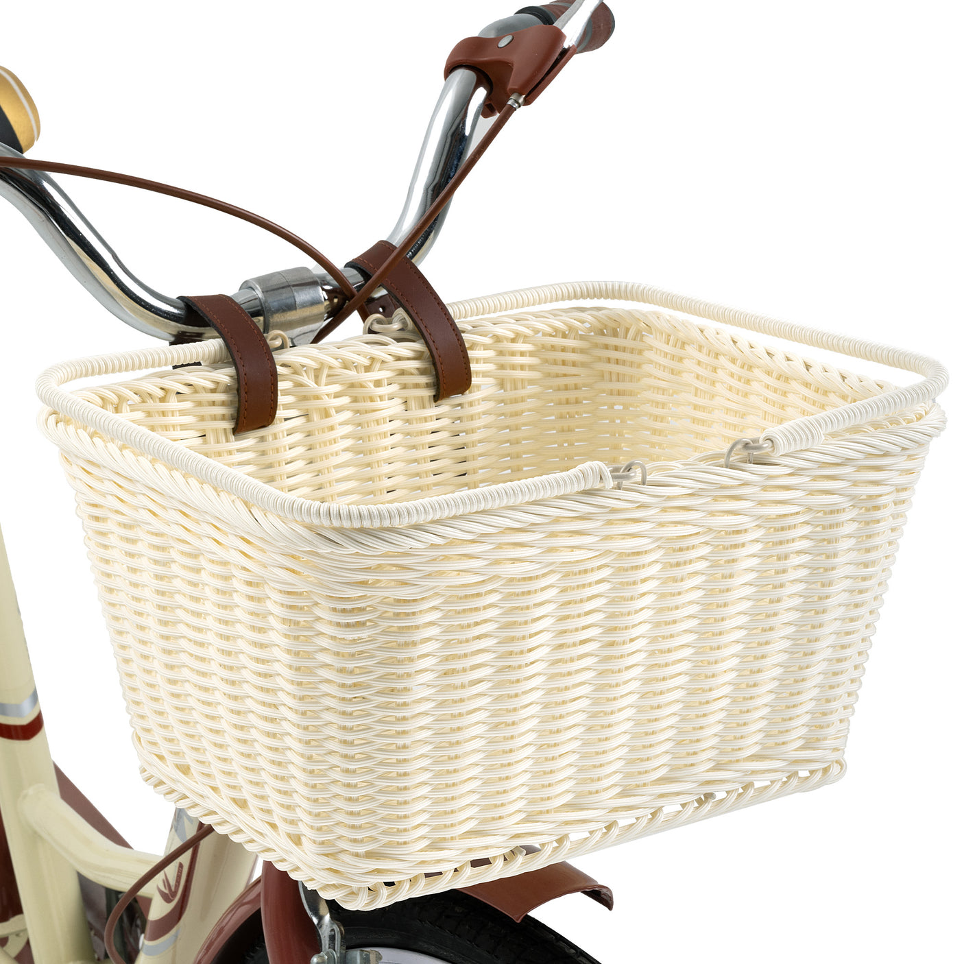 Detachable Wicker Bike Basket for 5 Color