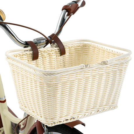 Detachable Wicker Bike Basket for 5 Color
