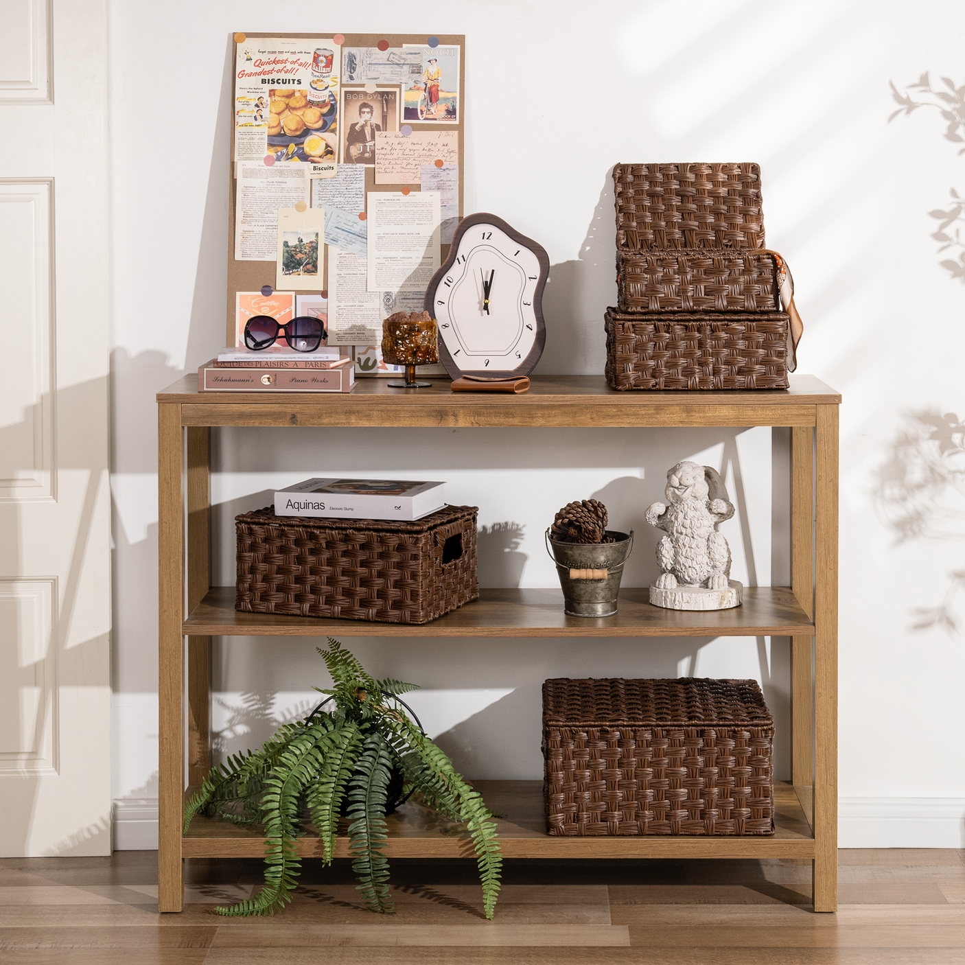 Nesting Wicker Storage Boxes with Lids, 3 in 1 Pack/ 4 in 1 Pack