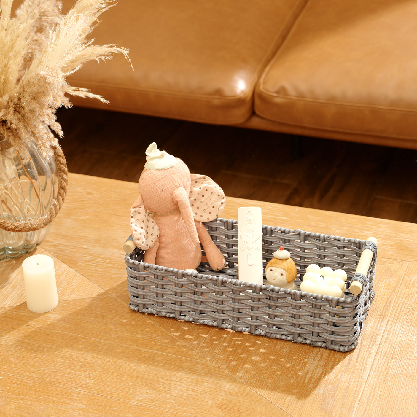 Waterproof Wicker Baskets with Handle