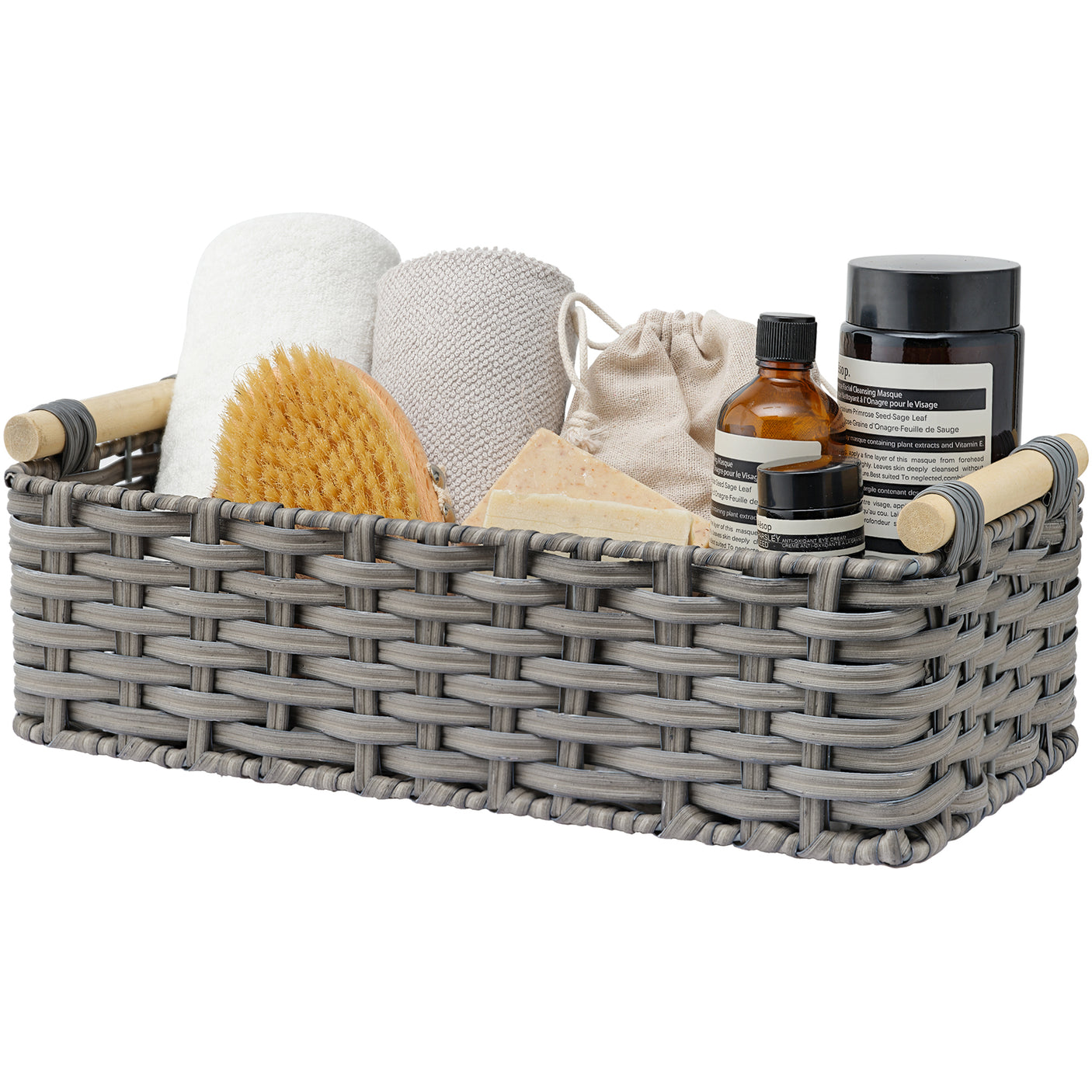 Waterproof Wicker Baskets with Handle